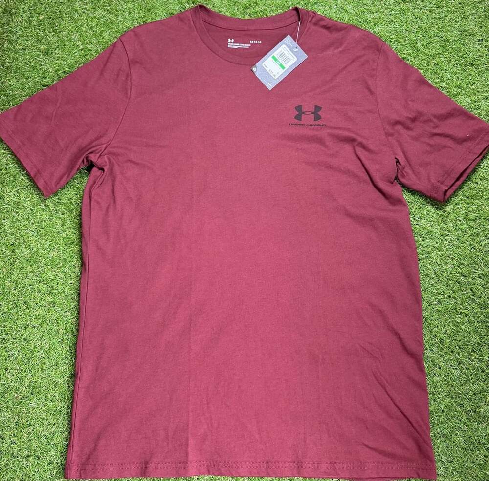 Under Armour Men's T-Shirt Maroon Size Large